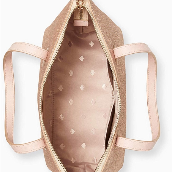 Kate Spade Joeley Ina Rose Gold Glitter Crossbody - Picture 2 of 7